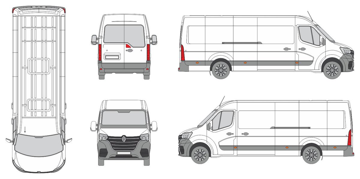 The vehicle template for Renault Master RWD 2020 Extended Length High Roof Slide Door RL has been added to our collection. #vehicletemplates #vehiclewraps vehicle-templates-unleashed.com/vehicle_templa…
