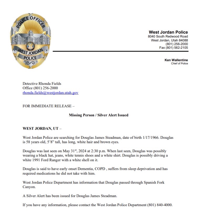 West Jordan Police Dept. tweet media