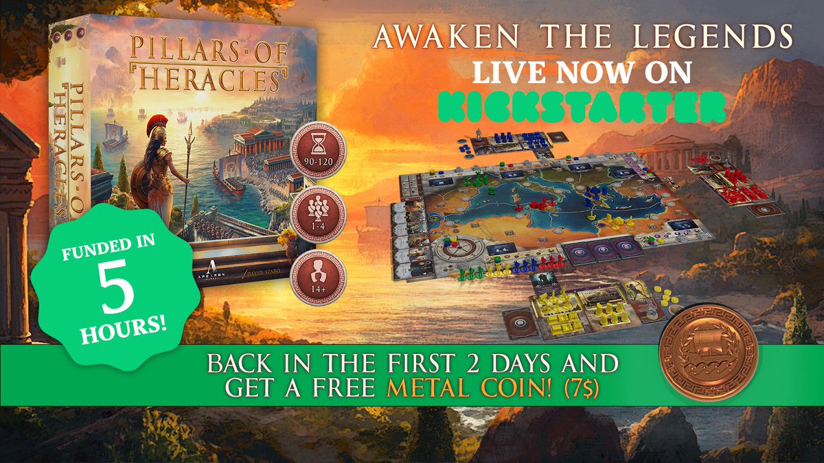 ApeironGames's tweet photo. 🚀 We're Funded! 🎉 Thanks to your incredible support, #PillarsofHeracles is officially kickstarted! This is just the beginning of our journey back to Ancient Greece. Together, we'll bring legends to life and create a game that's truly monumental. Stay tuned for exciting updates https://t.co/N8hVeY8Gur
