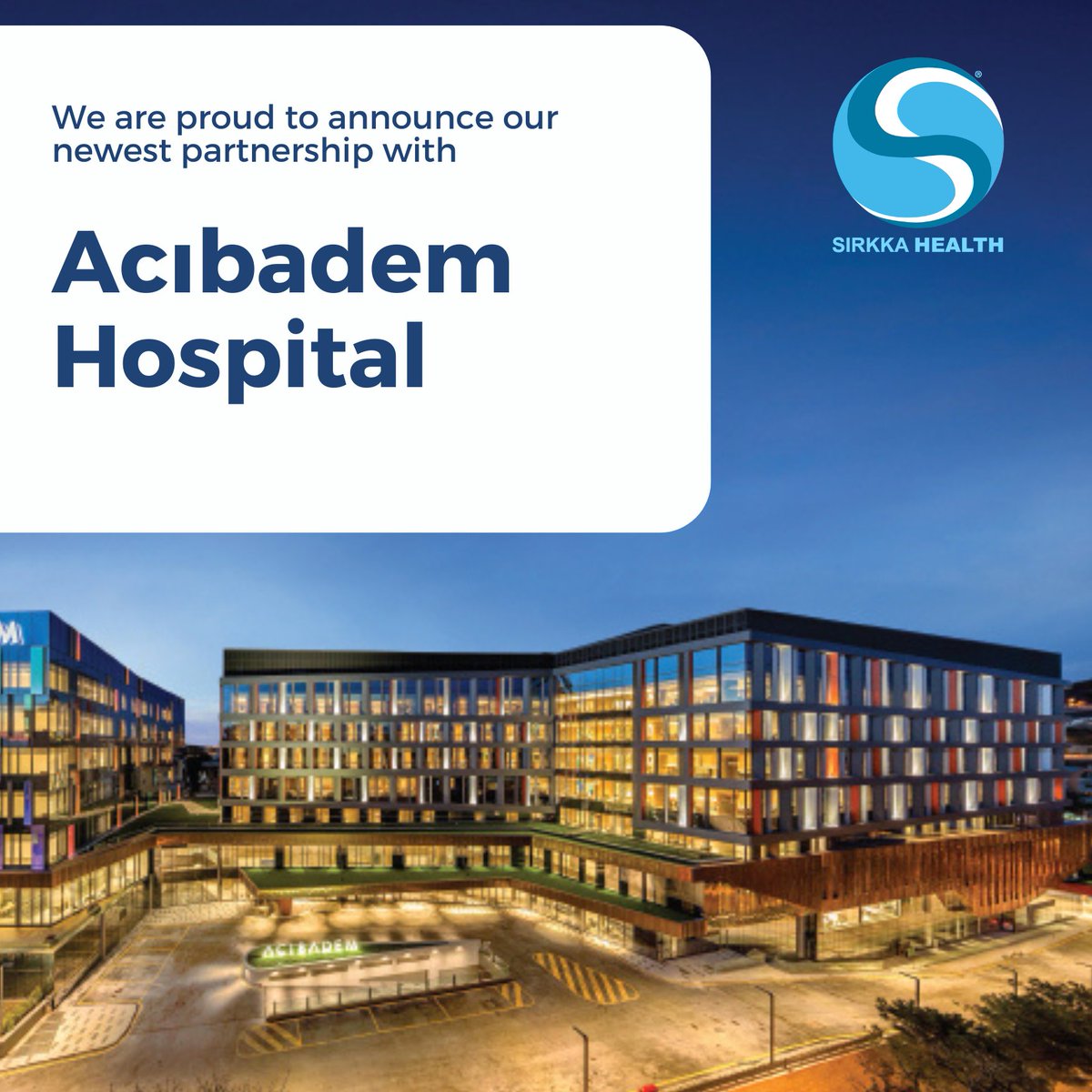 We are pleased to announce that Acibadem Hospital in Turkey recently joined our digital marketplace. We provide pre-/post-surgery tests and arrange imaging scans for UK customers going overseas for treatments. 
sirkkahealth.com/international-…
#sirkkahealth #digitalmarketplace