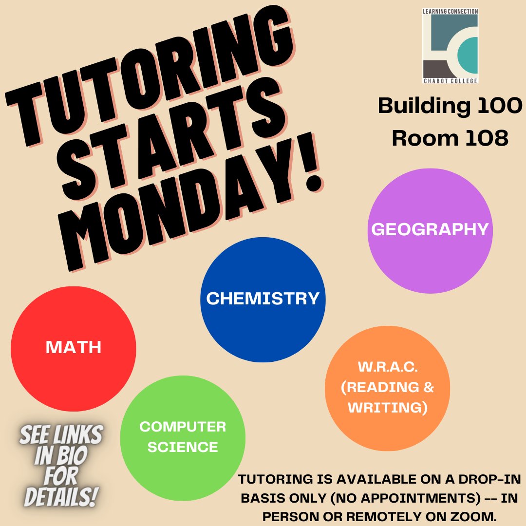 Chabot College Learning Connection tweet media