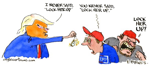 ablueview's tweet image. Unbelievably, Trump is now denying he ever said ‘Lock Her Up.’ tinyurl.com/m64v6e3r

A bridge too far, even for Trump? Do you think his followers will buy it?

#ConvictedFelon #TrumpIsGuilty #LockHimUp #TrumpIsACriminal #TrumpIsAFraud #TrumpIsAFraudster #ABlueView
