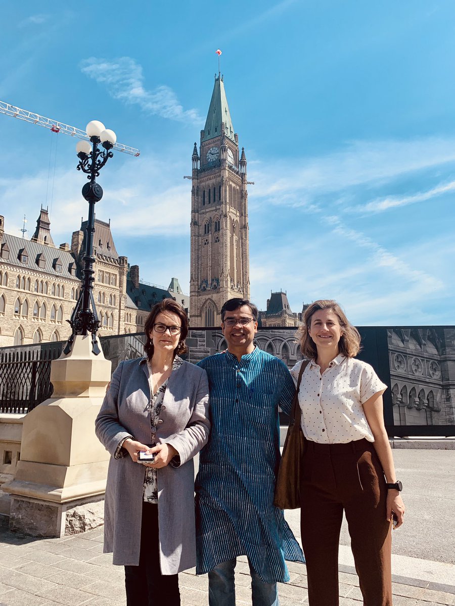 What better way to spend a sunny day in Ottawa than on Parliament Hill with <a href="/BeaVaugrante/">Béatrice Vaugrante</a> and <a href="/AmitabhBehar/">Amitabh Behar</a>? Thank you <a href="/mclaudebibeau/">Marie-Claude Bibeau</a>
<a href="/AliEhsassi/">Ali Ehsassi</a> 
<a href="/Chris_MacLennan/">Chris MacLennan</a> 
<a href="/sbergeron/">Stéphane Bergeron</a> for all the great discussions on how Canada can tackle #inequality and stand up for #IHL in #Gaza
