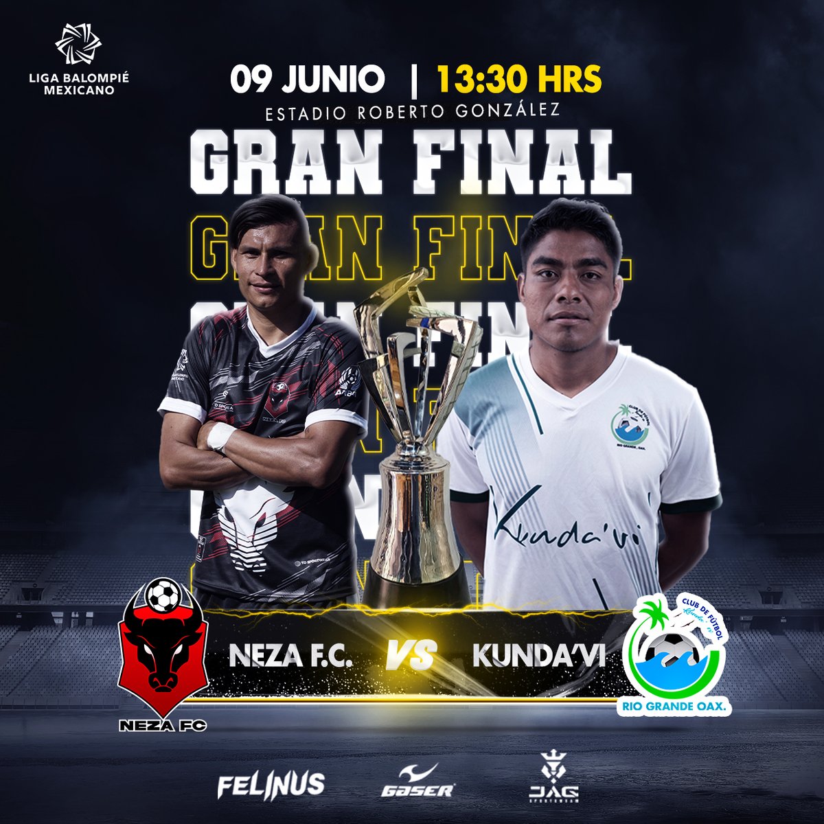 ¡No se pierdan el encuentro el domingo a la 1:30 pm!

Es el momento culminante de la temporada, donde se decidirá quién se corona como el nuevo campeón. Prepárense para vivir emociones intensas y un balompié de alto nivel. 🏆⚽

#FinalVuelta #LBM #PorAmorAlBalompié #SomosBalompié