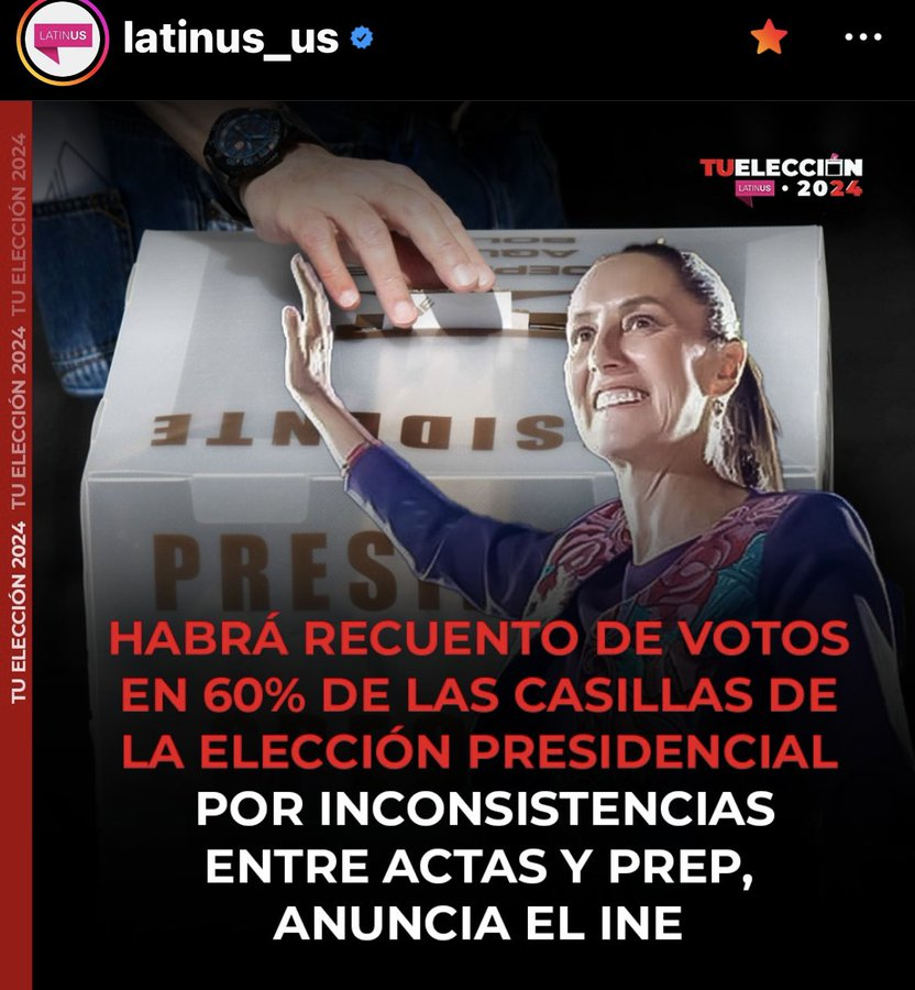 FERMOR_23's tweet photo. ¿Solo 60%? debe ser el 100% de las casillas
Estamos posiblemente viviendo el Fraude más grande de la historia de México. Revisen bien los códigos de los sistemas del INE.

¡Estas pueden ser las últimas elecciones semi-libres, tenemos que ir por todo!
@acostanaranjo @XochitlGalvez https://t.co/UAAGjJqZpU