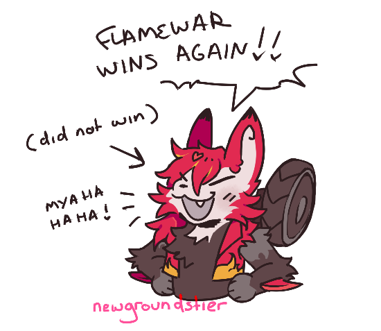 「waddahell furry flamewar. again 」|hhhscoob 📺 comms openのイラスト