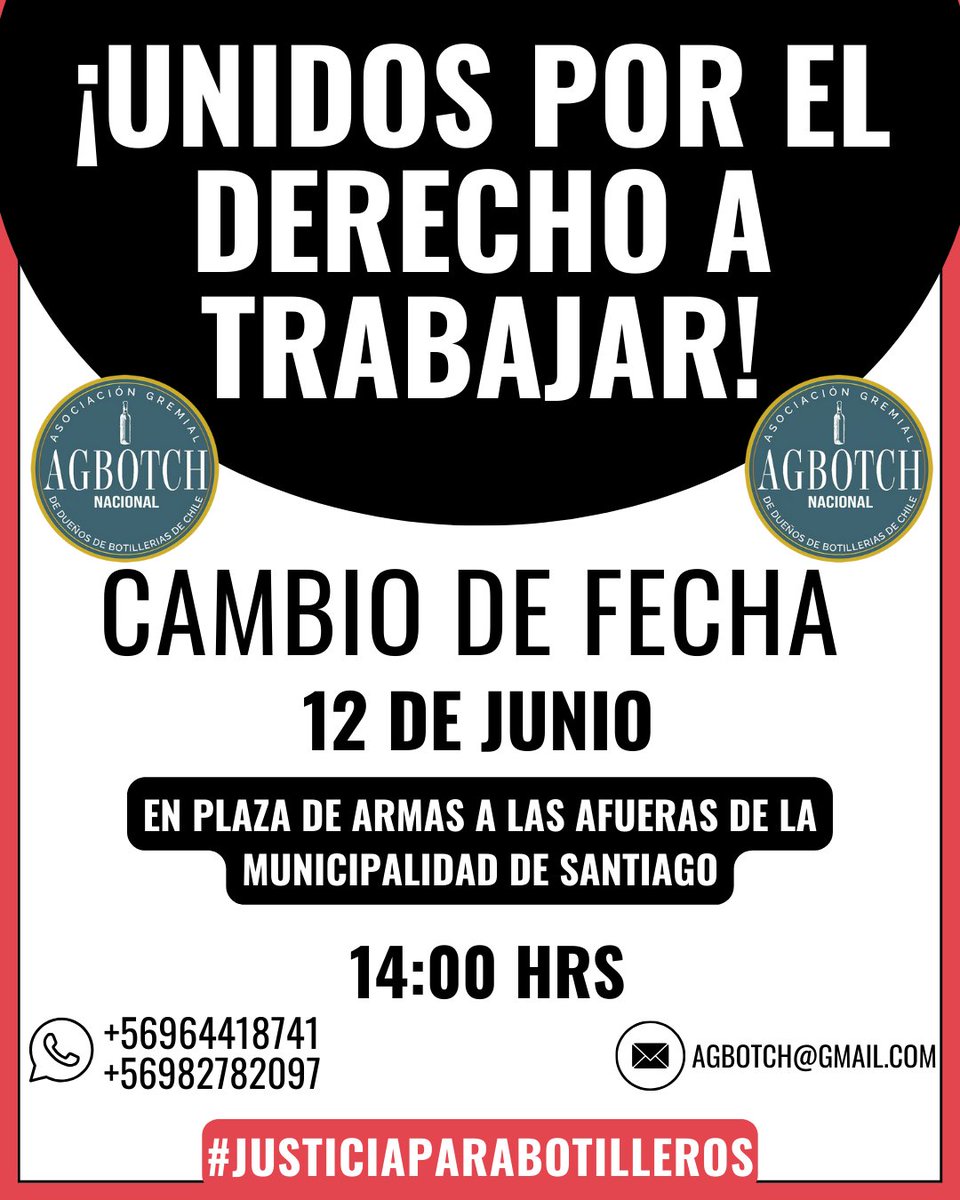 Agbotch_'s tweet photo. Tenemos entendido que mañana no hay sesión de consejo entonces debemos postergar la manifestación. Para nosotros es muy importante que nos escuchen y atiendan nuestros requerimientos así que el próximo miércoles 12 de junio nos reuniremos todos por nuestro derecho a trabajar https://t.co/MZtBkAHZH0