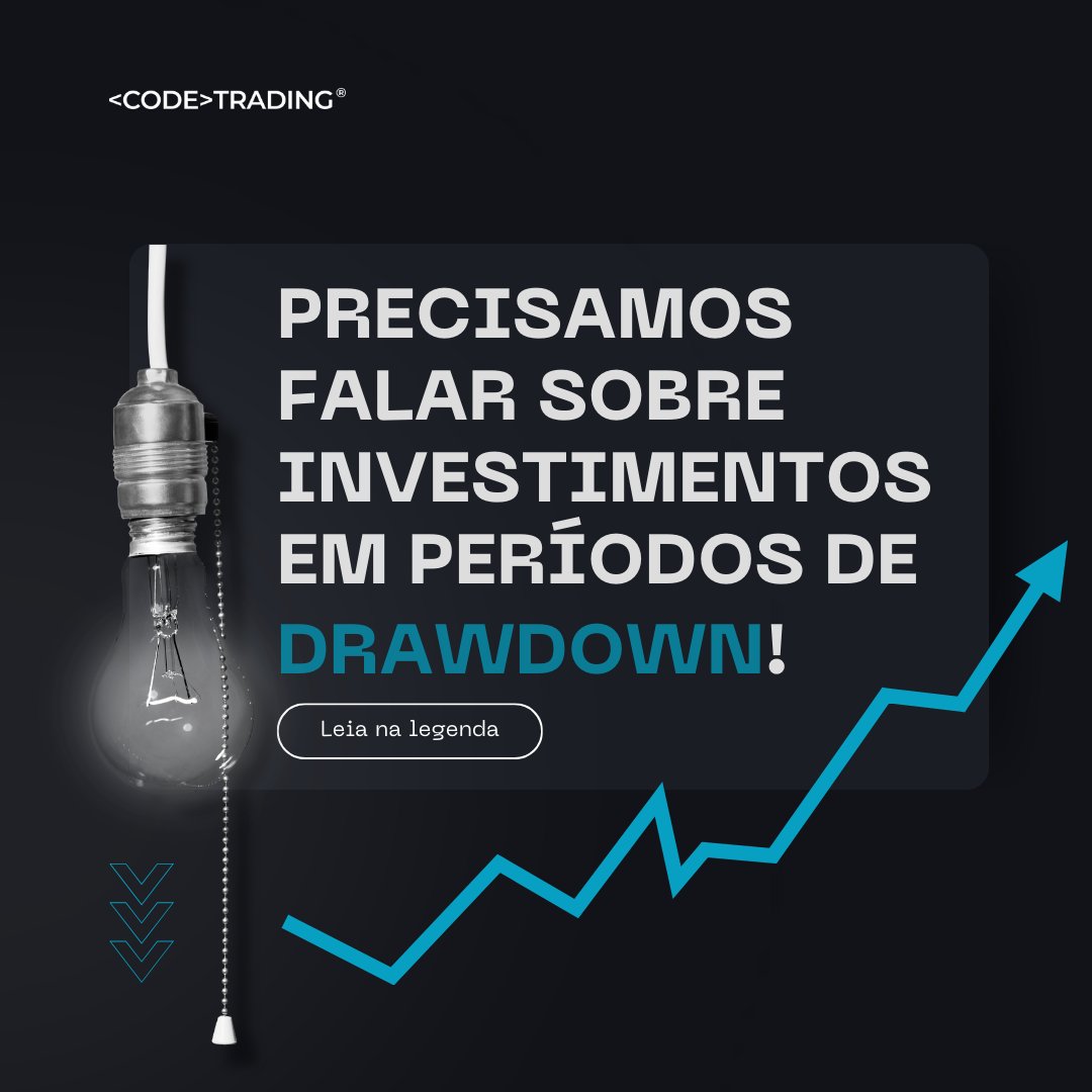 CodeTradingBr's tweet photo. Investir durante o drawdown é uma oportunidade estratégica. A Teoria da média revertida sugere que os ativos se recuperam após quedas, aumentando retornos. Na CodeTrading, enfatizamos estratégias e portfólios diversificados para otimizar o potencial de retorno e gerenciar riscos. https://t.co/74ixgYElL1