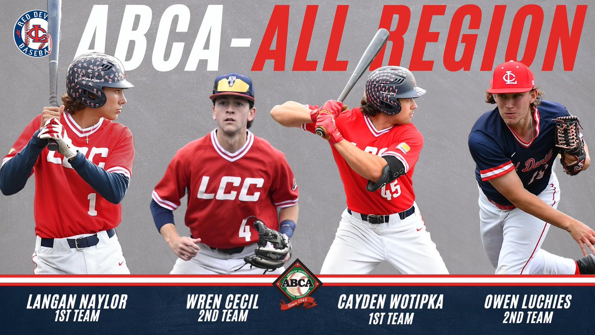 The post season awards keep flying in for our guys! 

Congratulations to the 4️⃣ Red Devils named to the ABCA Pacific Association All-Region teams this week❗️

#WINANYWAY
