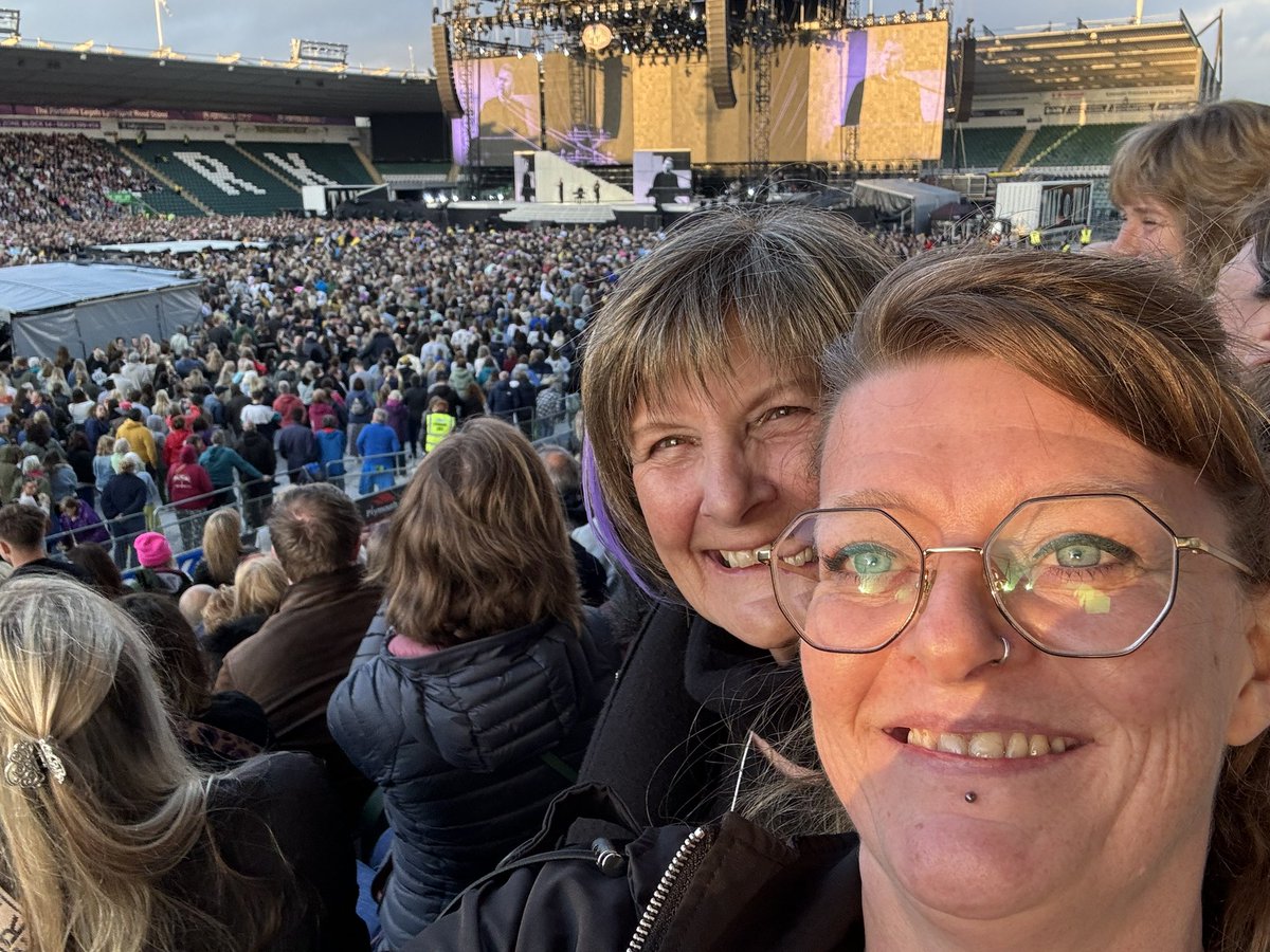 #makingmemories 
For years Mum nagged me to take her to <a href="/takethat/">Take That</a> concert
Never on my bucket, always said no.  But events change your thinking &amp; they came to <a href="/Argyle/">Plymouth Argyle FC</a>
My mum, my #inspiration
Under palliative chemo for metastatic pancreatic cancer &amp; still rocking &amp; loving life!