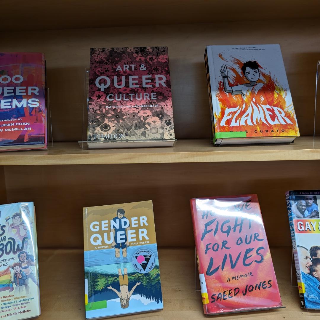 RioHondoLibrary's tweet photo. June is Pride Month! On display for all to enjoy is a selection of fantastic books curated by librarian Francisco Villanueva.

Francisco also selected books to highlight the sport and reads related to the wonderful world of soccer. 

Come by to get your summer reading on! https://t.co/2uFV1NG65F