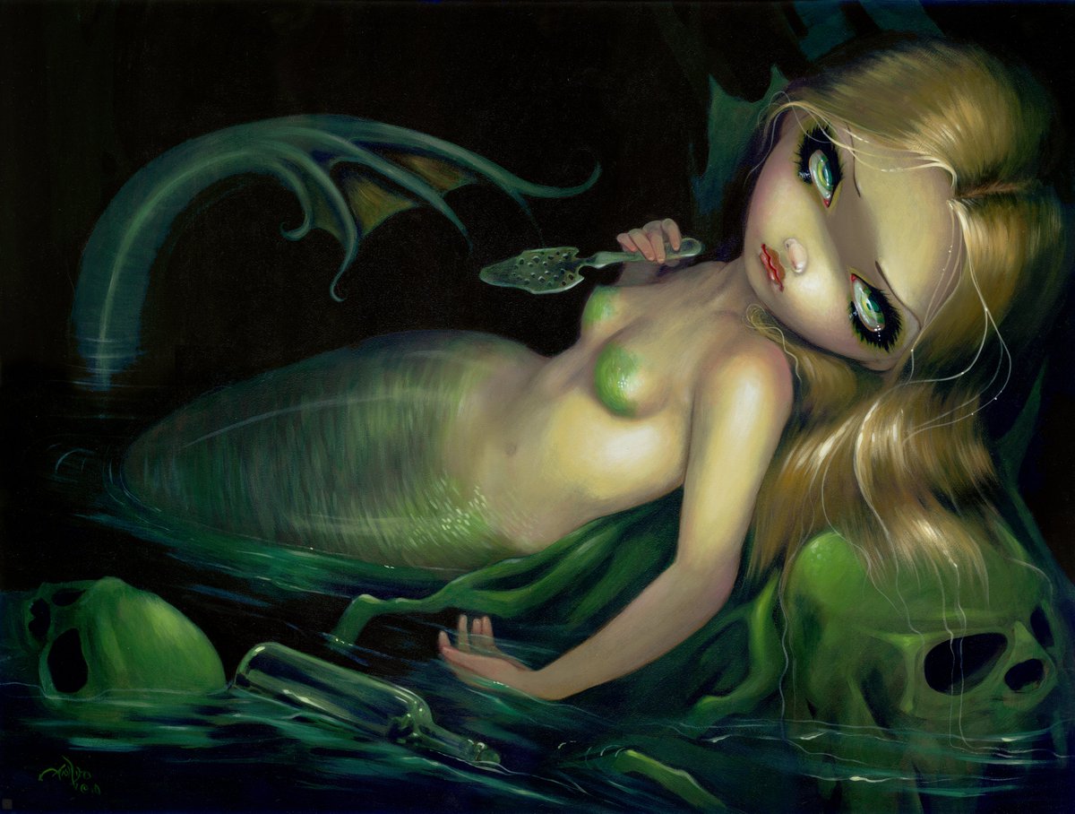 Summer has officially arrived

This is one of the coolest Mermaid's ever painted.
Absinthe Mermaid 💀

sologenic.org/nft/000813885B…
