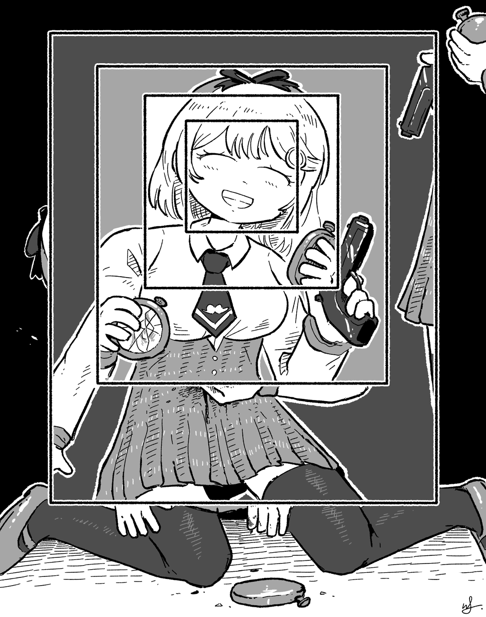 there she smiles (in a memory) #ameliart 