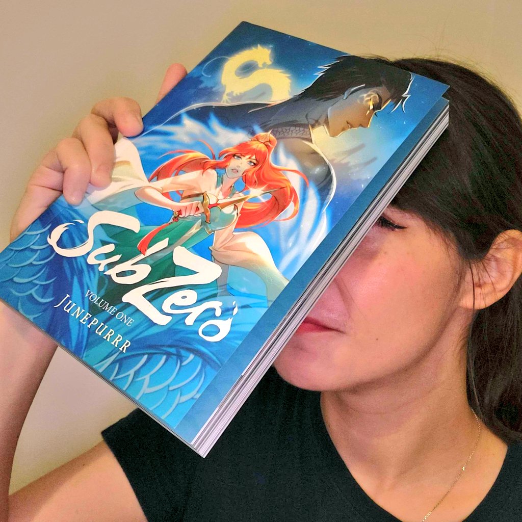 junepurrr's tweet image. *UGLY CRIES* It's my Birthday today and the test copy of my SubZero book came in! It's my life's achievement packed into 300 full color shiny pages AHHHHH! ✨️ 😍 ✨️