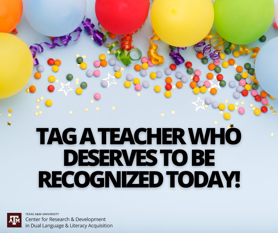 As we near the end of the school year; show a teacher that deserves to be recognized some love today!