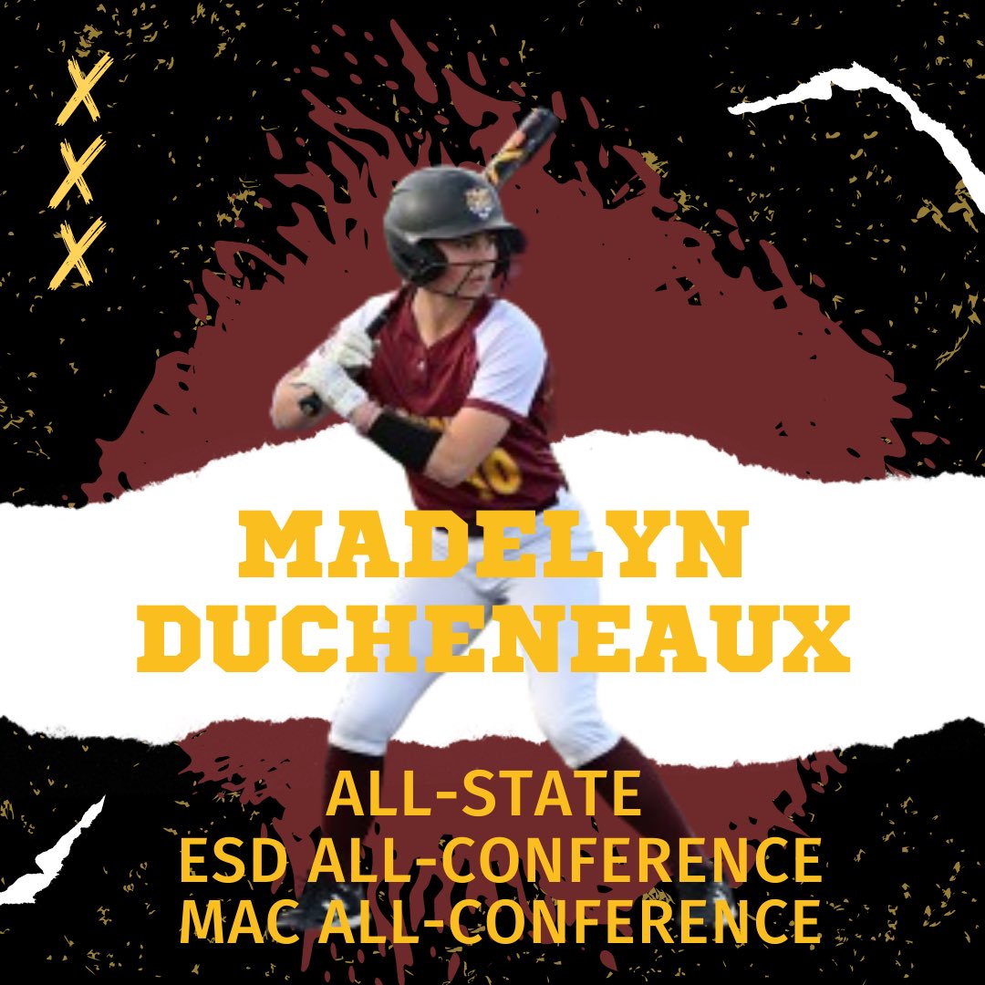 HHS Softball (@hhstigersb) on Twitter photo Congratulations to <a href="/MadelynDuchx/">Madelyn Ducheneaux</a> on earning All-State, ESD All-Conference, and MAC All-State! Congratulations to <a href="/MadelynDuchx/">Madelyn Ducheneaux</a> on earning All-State, ESD All-Conference, and MAC All-State!