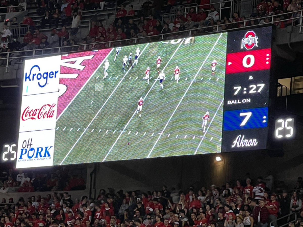 People forget about the ass whoopin’* that Akron gave An OSU a few years back