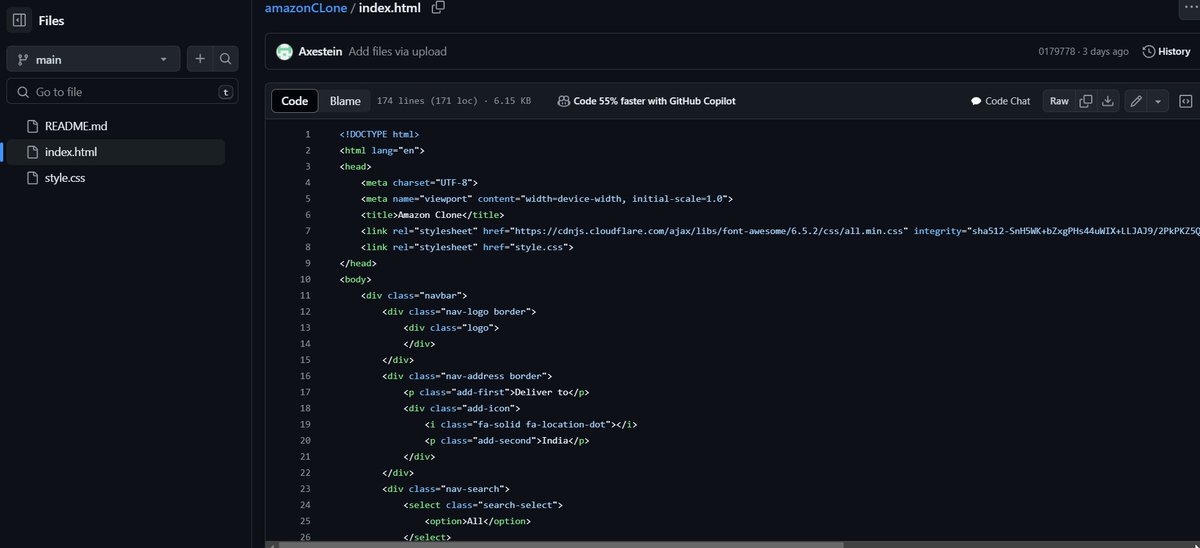 adityasingh7211's tweet photo. πJust launched two new front-end projects built with #html5, #css, and a touch of creativity!π
πΉ Introducing GoGlobe: A travel websiteβοΈπ #Travel #WebDesign #GoGlobe
πΉ Dive into the world of e-commerce with my Amazon clone: πποΈ #Ecommerce #WebDev #AmazonClone
#builtinpublic https://t.co/rqKykDsoPT