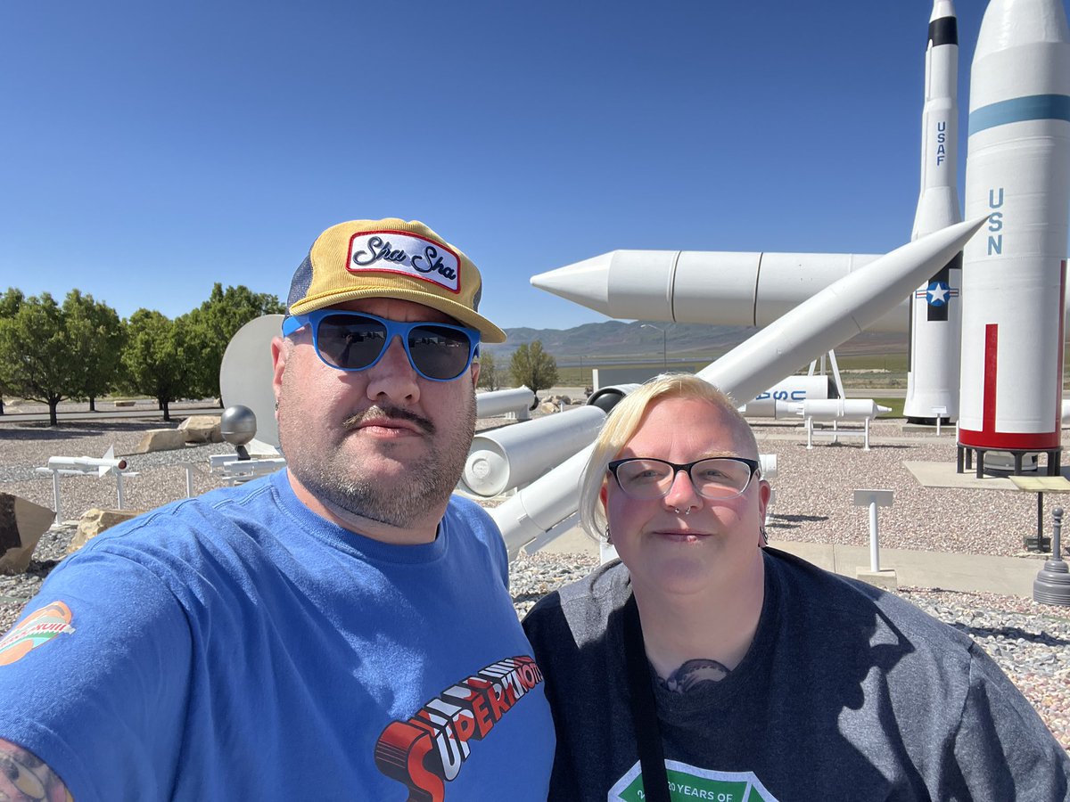 A #virtual #Geocache we found in the Utah dessert.  There are many different displays of rockets including a shuttle booster and a Patriot missile. Each has an interpretive sign that explains what you are seeing and what it was used for. 
#atkrocketgsrden