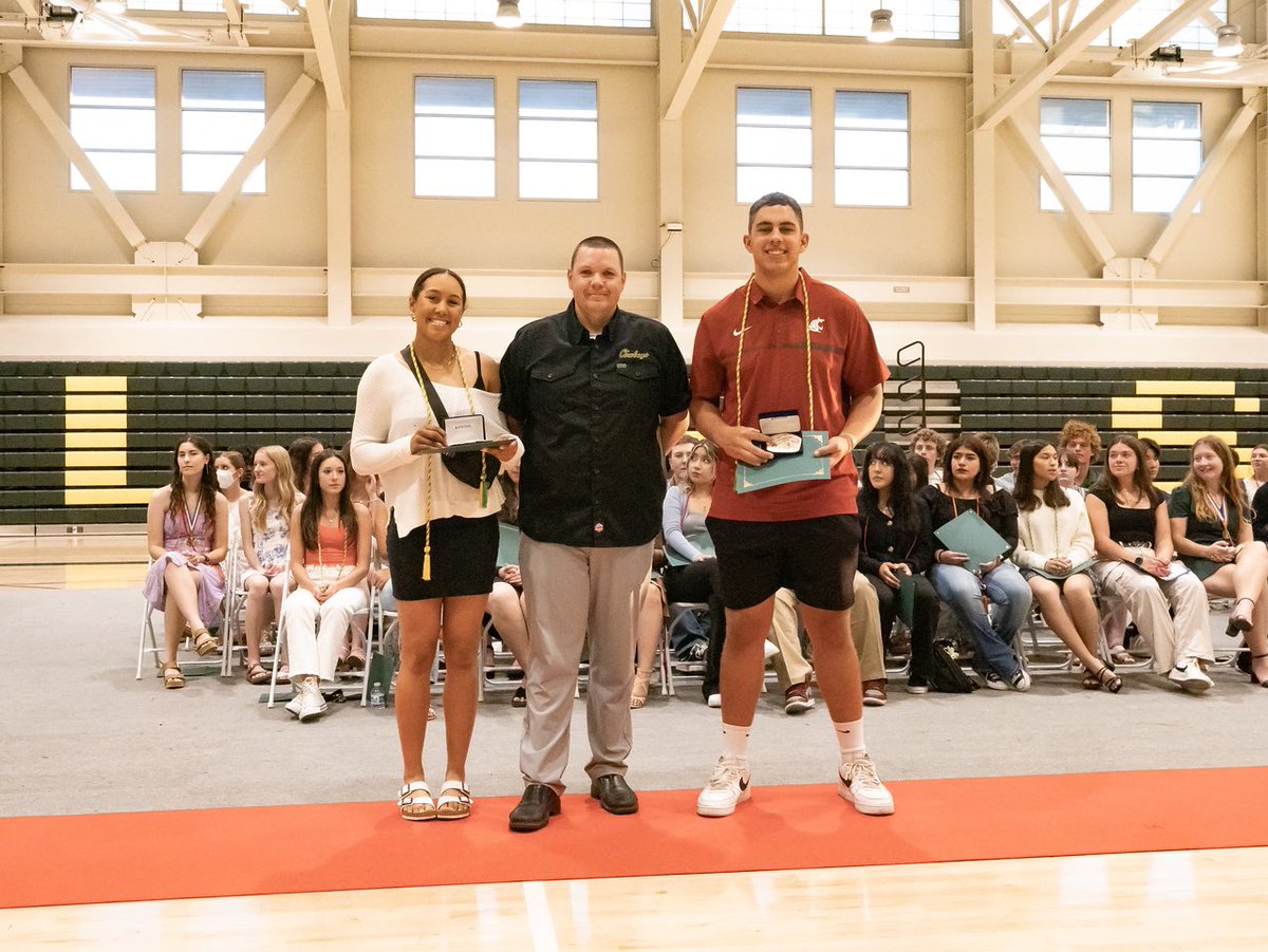 Excited to receive 
Athlete of the Year 🏈🏀🥍🥏
Earning 12 Varsity Letters.  I’ve enjoyed playing every sport I could at LHS.  Would have played more, if there was more time in the day.  Gonna miss all my teammates, but looking forward to making new ones at WSU. Cowboy 4Life💚💛