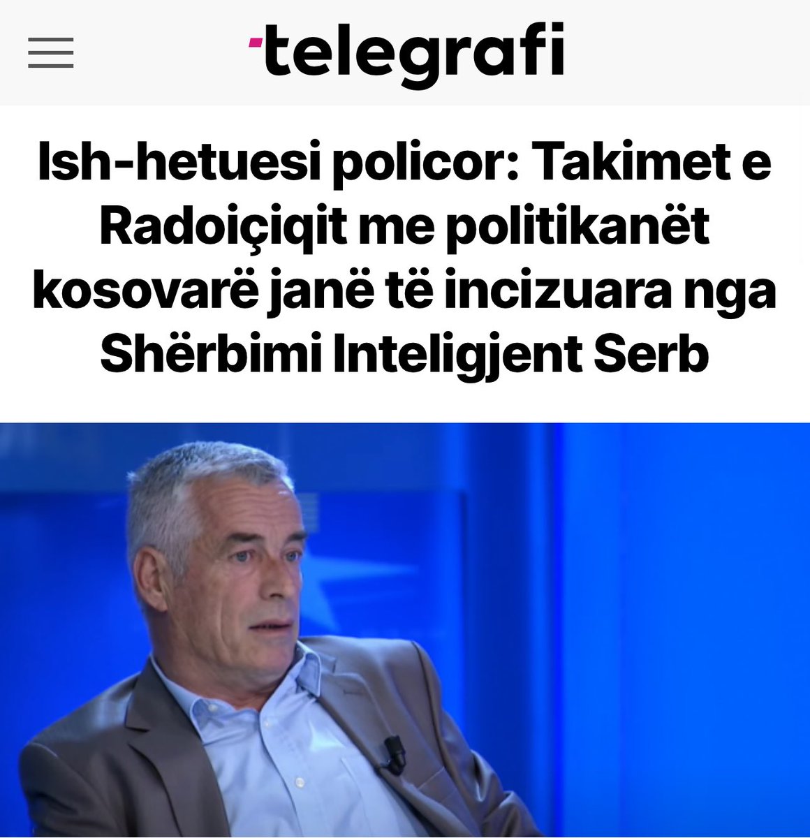 Publikimi i incizimeve audio nga @buzhala , qe jan nga inteligjenca serbe, pak para marrveshjes te rendesishme per sigurine e shtetit, esht jashtezakonisht shqetesues.

Qysh i ka marr aj keto incizime pa qenë i lidhur me inteligjencen serbe?

#openyoureyes