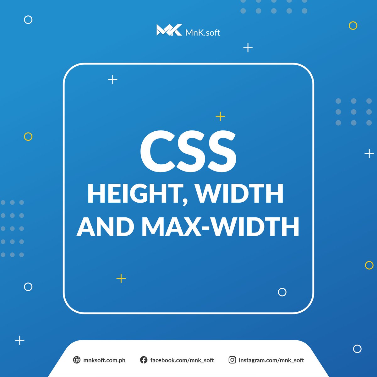 MnkSoft's tweet image. ๐ Level up your web development game! Explore the essential CSS properties for height, width, and max-width in our latest educational video. ๐ Perfect for both beginners and pros! #CodeEducation #CSSLearning #WebDev