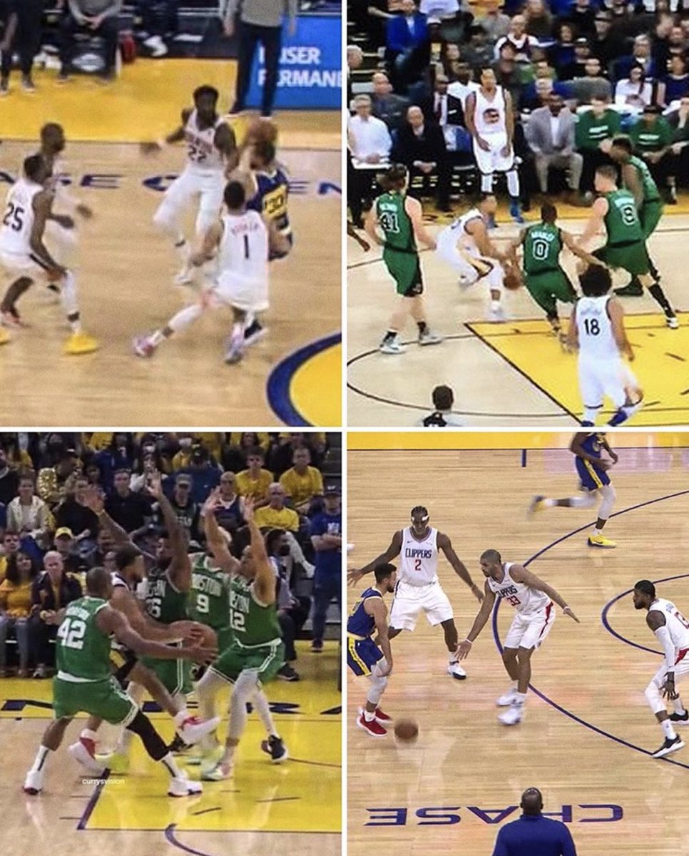 30problemz's tweet photo. Bro.. Steph Curry is literally the ONLY player in NBA HISTORY to be guarded like this https://t.co/ln4DL4HXvE