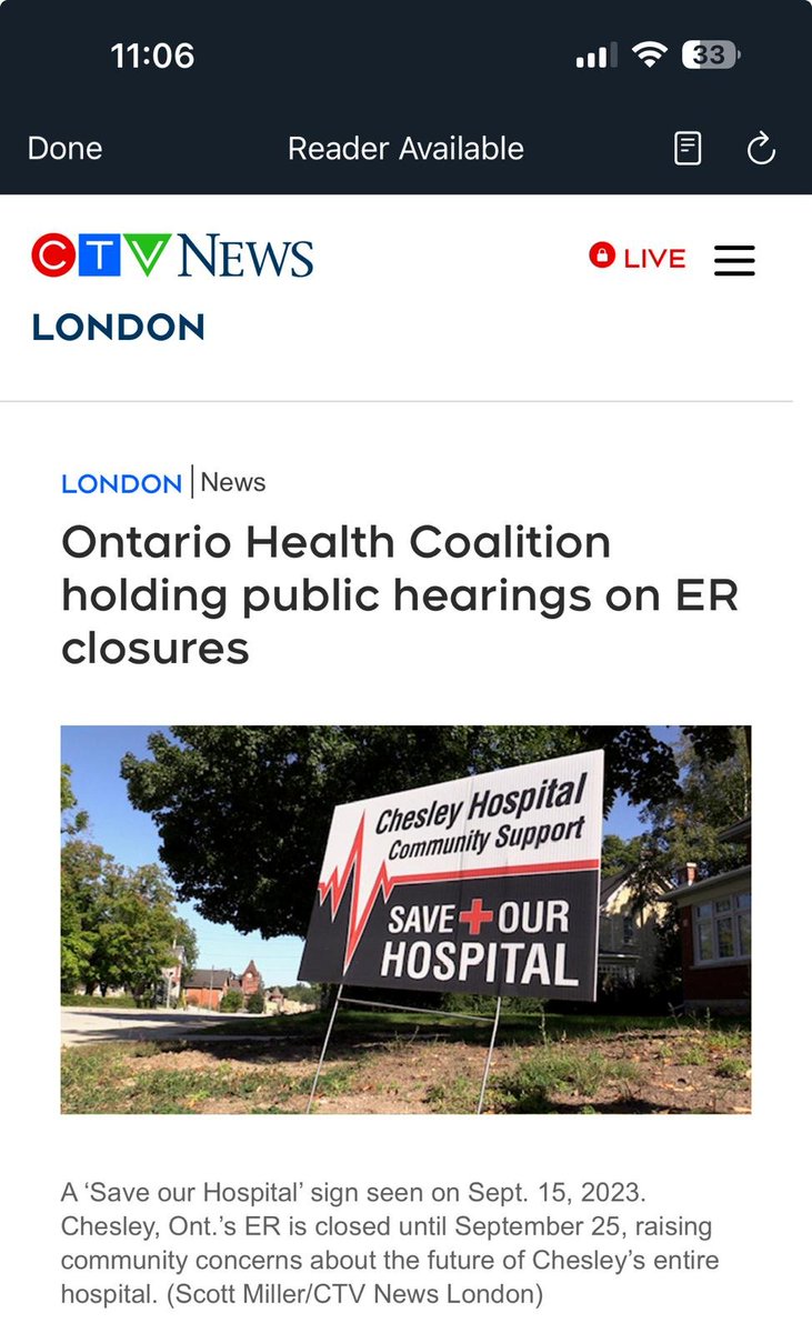 raghu_venugopal's tweet photo. Ontario faced an unprecedented 1200 ER closures in the past year while the Ford government tried and failed to stop constitutionally protected rights of nurses' to collectively bargain. @OntarioHealthC is holding hearings to learn the impact - 1/2
https://t.co/Cndas58wni https://t.co/4cFNcWHs4o