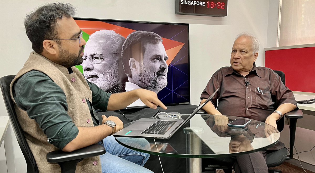 Mayuresh Konnur (@kmayuresh) on Twitter photo काँग्रेसच्या संख्या वाढणं ही निवडणूक निकालातली एक महत्वाची बातमी आहे.
ते कसं आणि का झालं?
राहुल गांधींची प्रतिमा आता काय असेल?
विरोधी पक्षनेता वा परिस्थिती आल्यास पंतप्रधानपद घेऊ नये, असं का वाटतं?
कुमार केतकर <a href="/KumarKetkar/">Kumar Ketkar</a> <a href="/bbcnewsmarathi/">BBC News Marathi</a>
Link👇
youtube.com/live/zGm8ayHnZ… काँग्रेसच्या संख्या वाढणं ही निवडणूक निकालातली एक महत्वाची बातमी आहे.
ते कसं आणि का झालं?
राहुल गांधींची प्रतिमा आता काय असेल?
विरोधी पक्षनेता वा परिस्थिती आल्यास पंतप्रधानपद घेऊ नये, असं का वाटतं?
कुमार केतकर <a href="/KumarKetkar/">Kumar Ketkar</a> <a href="/bbcnewsmarathi/">BBC News Marathi</a>
Link👇
youtube.com/live/zGm8ayHnZ…