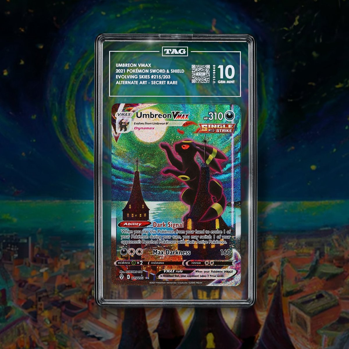FLASH DROP! All TAG X Pokémon Grading is only $12, ends tomorrow!  

Repost/Like to enter to win a factory sealed pack of Evolving Skies and a chance to pull your own Moonbreon! 

taggrading.com/products/tag-x…
