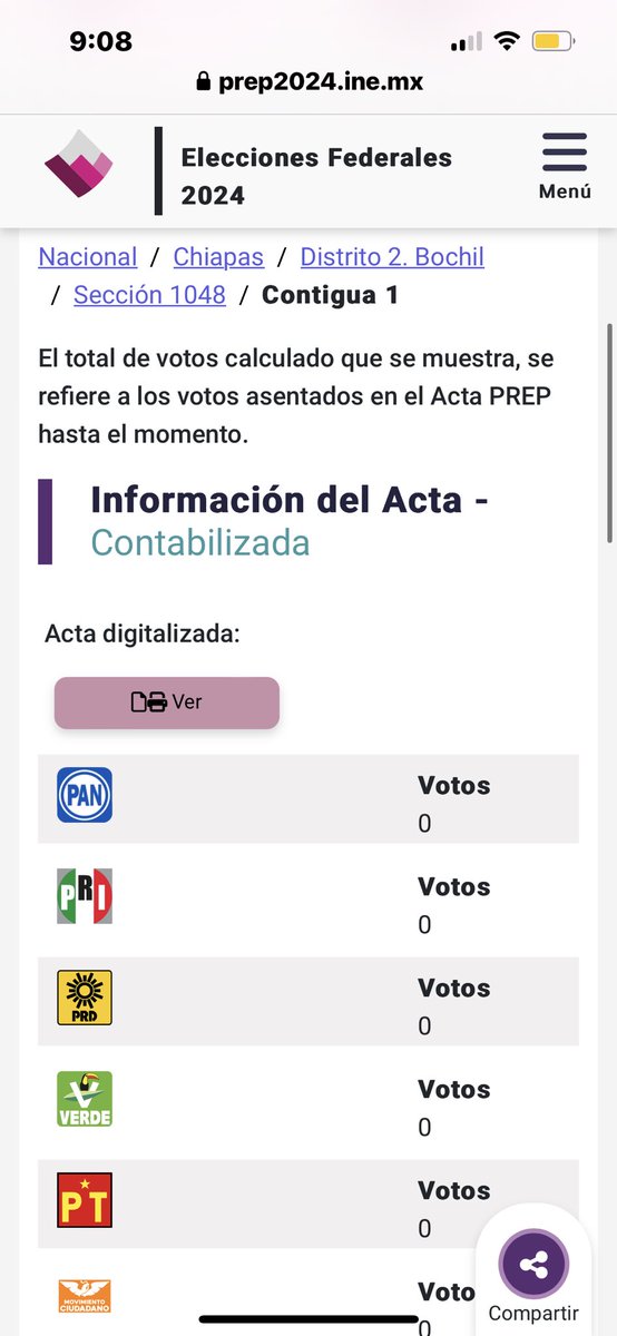 JPAlGd's tweet photo. En Chiapas, estado en manos del CO, hubo casillas en q se votó todo por Morena. Nada p/nadie más.

Comprobar si hubo coacción rebasa la revisión del PREP.

Fue una NarcoElección de Estado.

El voto 100% Morena se dio en estas secc:1048, 460,  465, 854, 872, 877, 2277, 814 y 1187. https://t.co/WA97xgdBy7