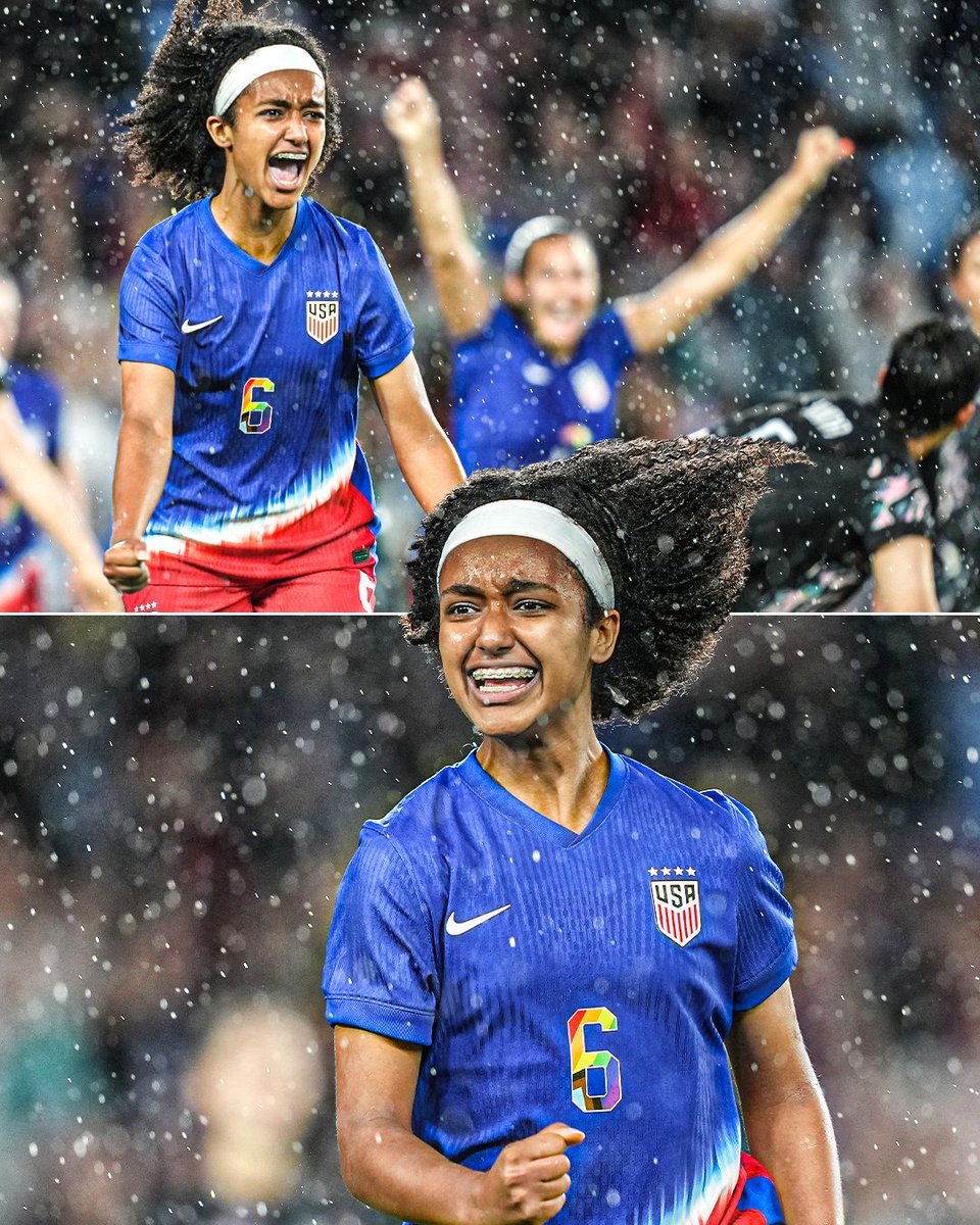 16 year-old Lily Yohannes became the third-youngest player to ever score for the <a href="/USWNT/">U.S. Women's National Soccer Team</a> 😱 

She did it in her debut with the national team 🔥