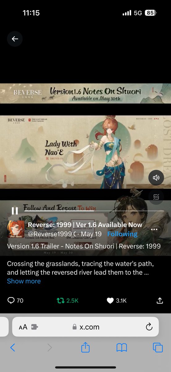 Peterphon1984's tweet photo. @Reverse1999_GL love this! 
#MyReverse1999Memories
#Reverse1999HalfAnniv
#Reverse1999 https://t.co/lQS4WTUmo5