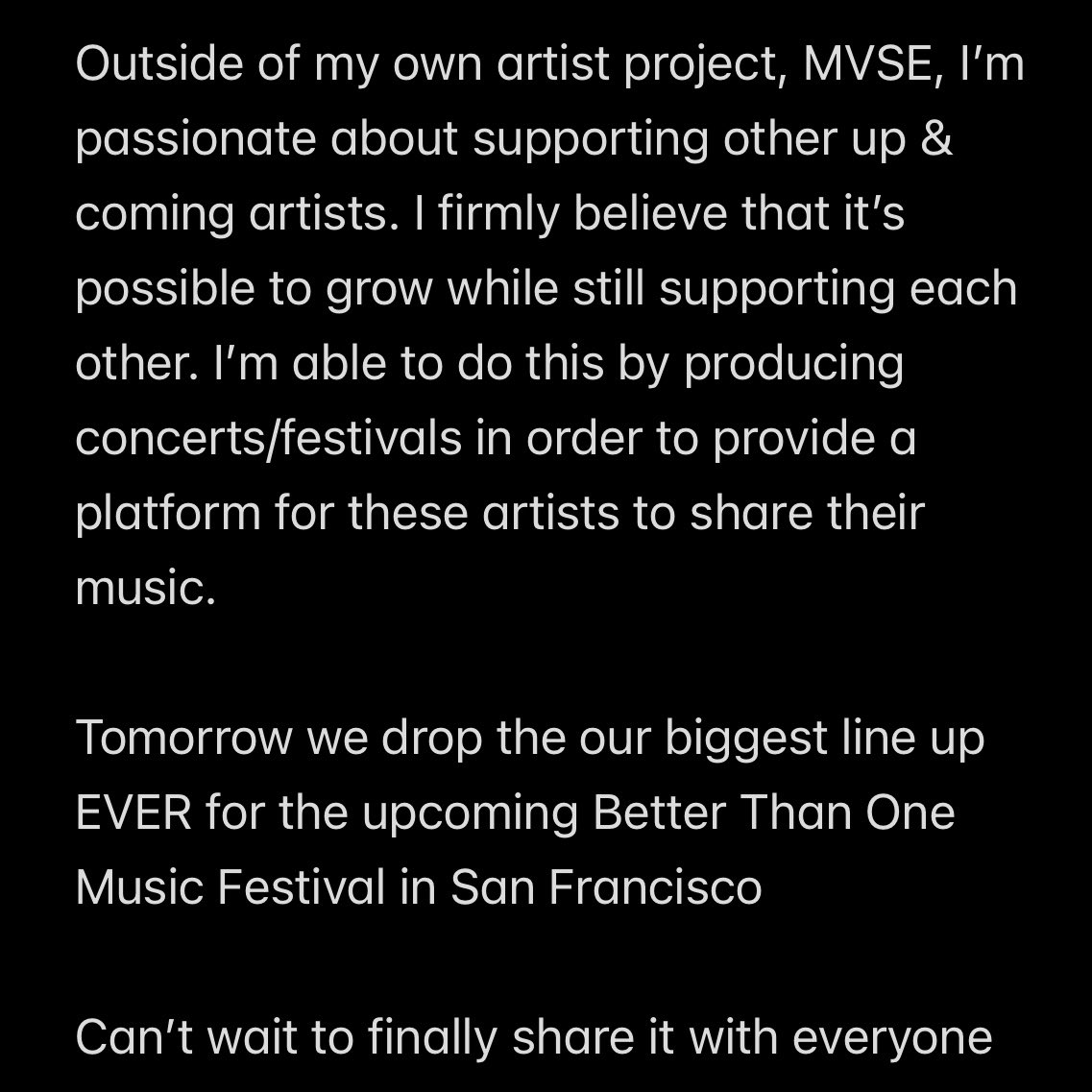 A few thoughts on the importance of supporting those around you + something big coming very soon