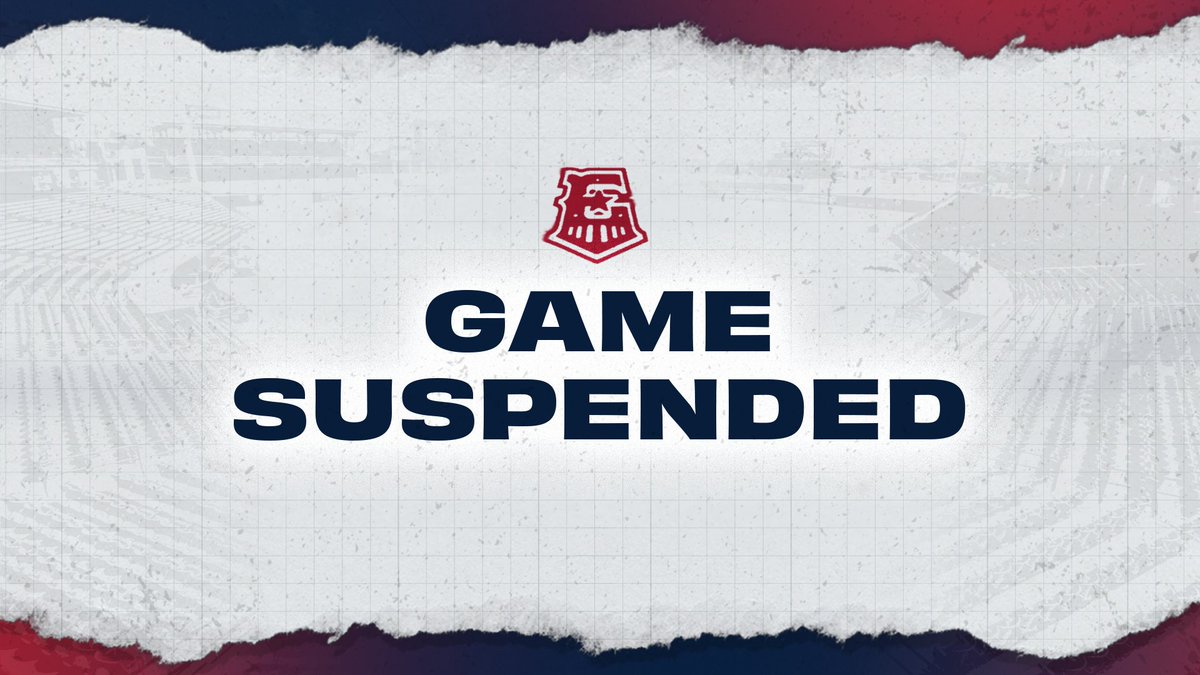 Tonight's #RRExpress game in Oklahoma City has been suspended due to inclement weather in the area. The contest will resume on Wednesday in the bottom of the first inning. 📰: bit.ly/3x1mDxG