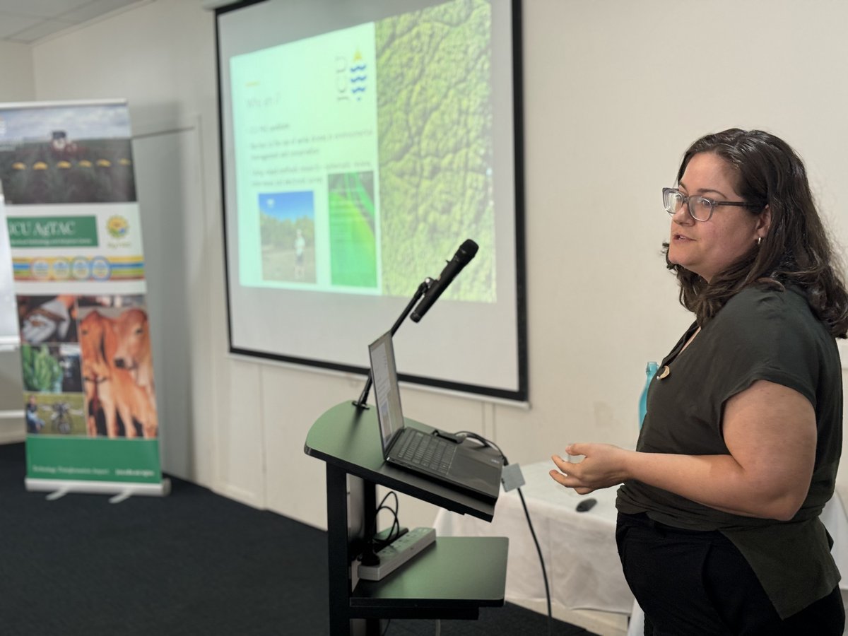 The JCU AgTAC (@agtacjcu) on Twitter photo It was great to hear <a href="/Sophiee_Walks/">Sophie (she/her)</a> <a href="/jcu/">James Cook Uni</a> PhD candidate and <a href="/AgtacJcu/">The JCU AgTAC</a> member speaking to her thesis on Barriers to the use of aerial #drones in #environmental management and #conservation at the Awayday 2024. Sophie is supervised by Nathan Waltham and Marcus Sheaves. It was great to hear <a href="/Sophiee_Walks/">Sophie (she/her)</a> <a href="/jcu/">James Cook Uni</a> PhD candidate and <a href="/AgtacJcu/">The JCU AgTAC</a> member speaking to her thesis on Barriers to the use of aerial #drones in #environmental management and #conservation at the Awayday 2024. Sophie is supervised by Nathan Waltham and Marcus Sheaves.