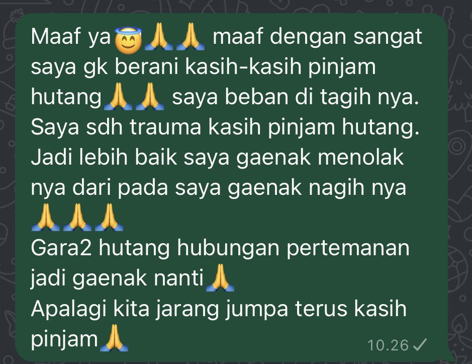 dlyza12's tweet photo. Okey saya sudah punya template utk menolak memberi pinjaman🙏🙏 https://t.co/kdpoC4fhKG
