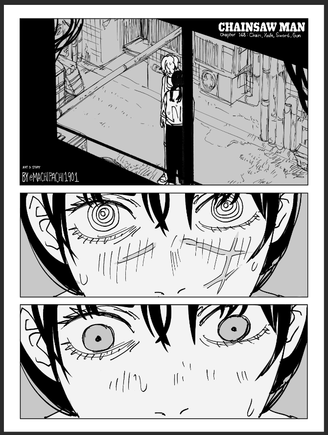 machi 🍤 on X: “I’m drawing an 11-page chapter for CSM 168 and