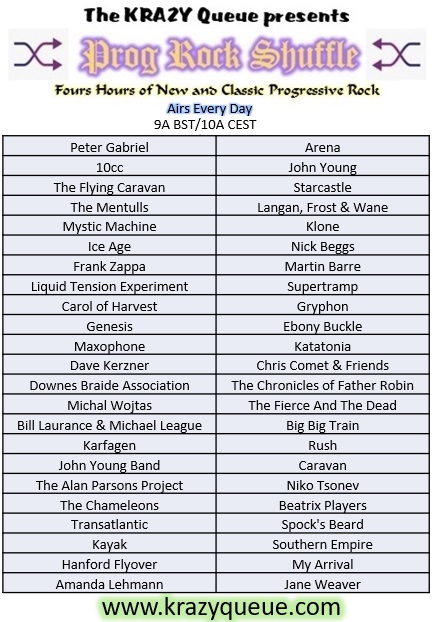 The 5-June Prog Rock Shuffle is in the Queue!
Playlist: krazyqueue.com/PRS.html
Player: player.live365.com/a35765?l
Website: krazyqueue.com
#progrock #progressiverock #classicrock