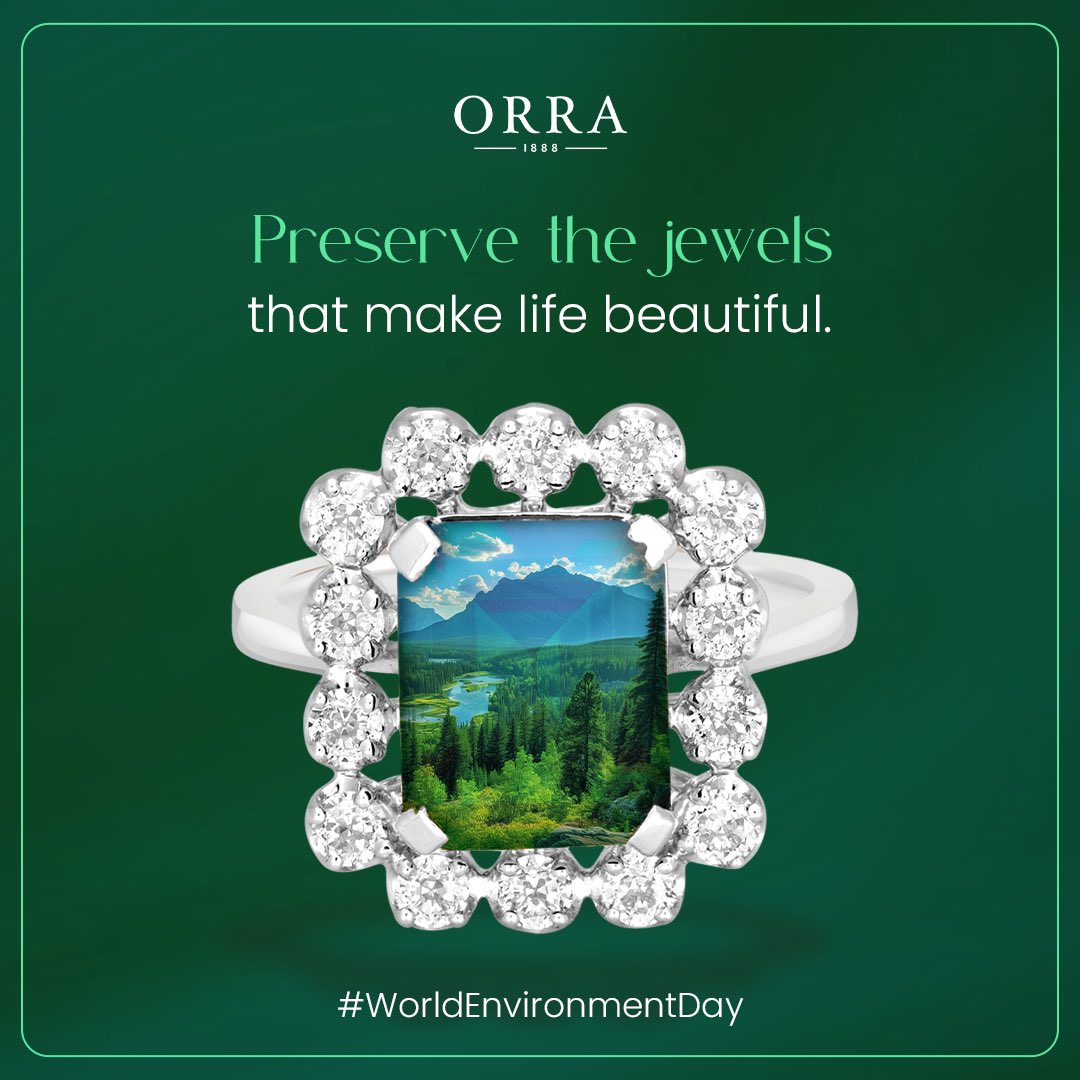 This World Environment Day let's safeguard Earth's real jewels! ✨

#WorldEnvironmentDay #ORRAJewellery #FineJewellery #ADiamondDestination