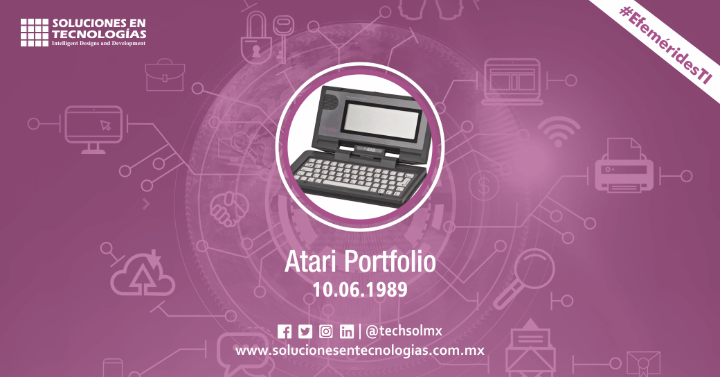 techsolmx's tweet photo. Un día como hoy (10/06/1989): Atari lanzaba Atari Portfolio, el primer ordenador compatible PDA (Asistente Digital Personal), una PC XT con MS-DOS 2.11 y procesador 80C88 a 4.9 MHz. Ver más: https://t.co/X03rqGLCm2
#SomosSoluciones #EfeméridesTI #Atari #AtariPortfolio #PDA #PCXT https://t.co/FMBrYW3Rrt