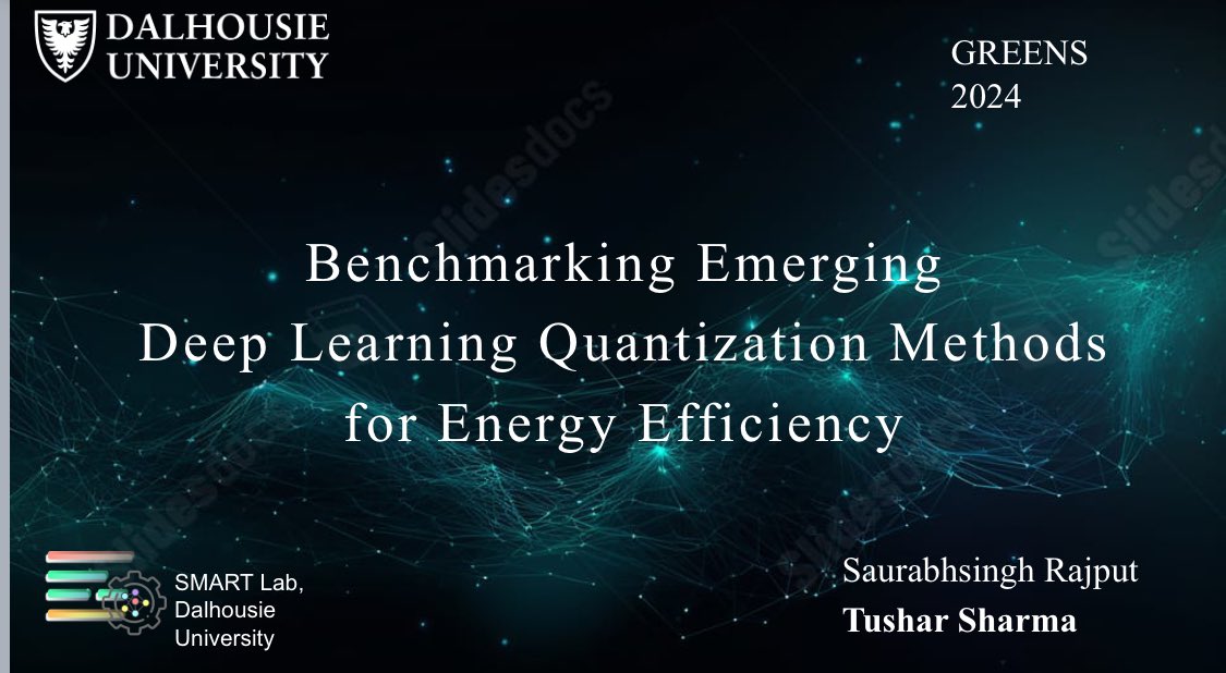 How quantization methods for deep learning models fair on energy efficiency scale? Consider attending our presentation on this topic in <a href="/greensworkshop/">GREENS</a> today in the first session.