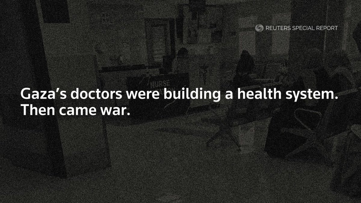 Health workers killed in the Gaza war have included more than 50 highly qualified specialists, <a href="/Reuters/">Reuters</a> found; doctors who strived for nearly two decades to create a health system for a Palestinian state reut.rs/3yXcIJS