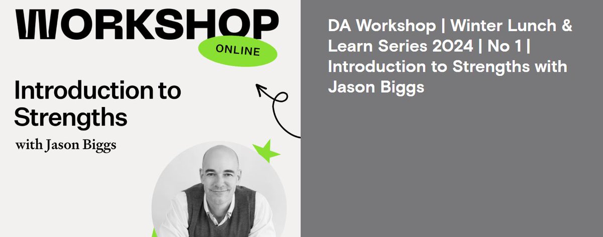 CreativeTalkNZ's tweet photo. DA Workshop | Winter Lunch &amp; Learn Series 2024 | With Jason Biggs
https://t.co/wkAV7MKlk5 https://t.co/8mTjO0Dqd5