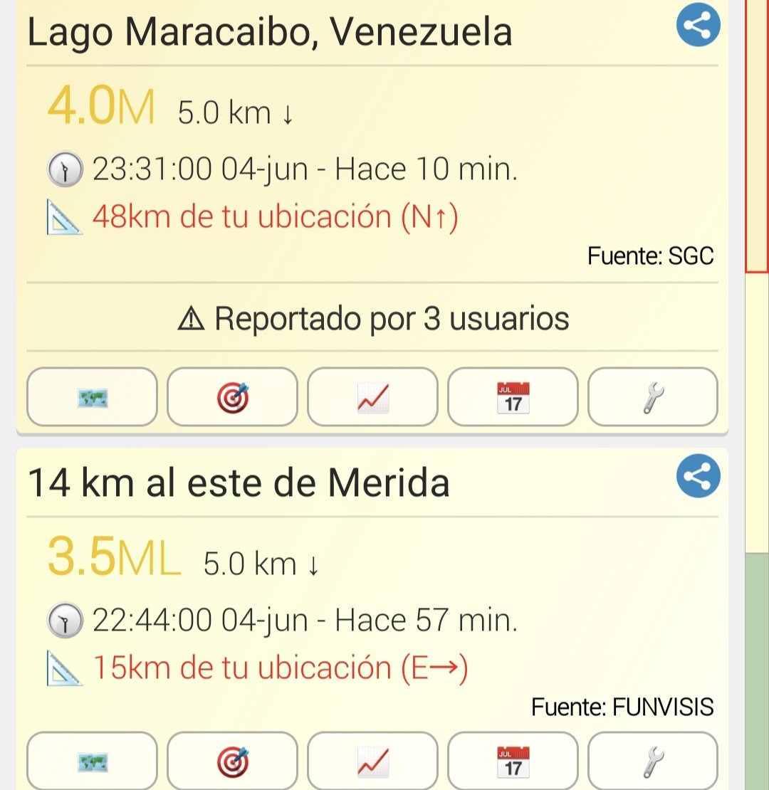 Sismo en Merida según app #temblor #sismo #Merida