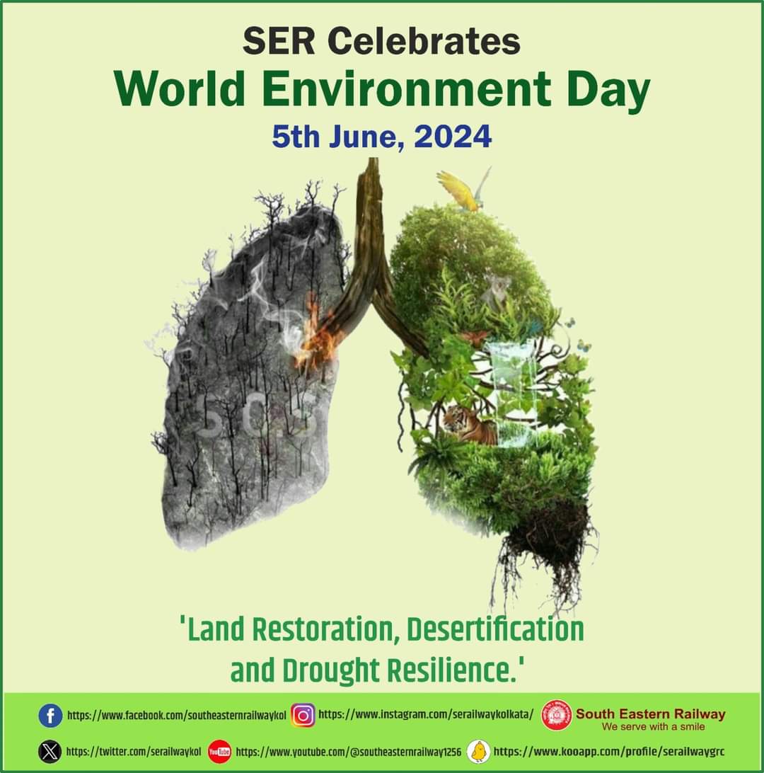 serailwaykol's tweet image. #WED2024 #MissionLiFE #RestoreOurEarth #WorldEnvironmentDay