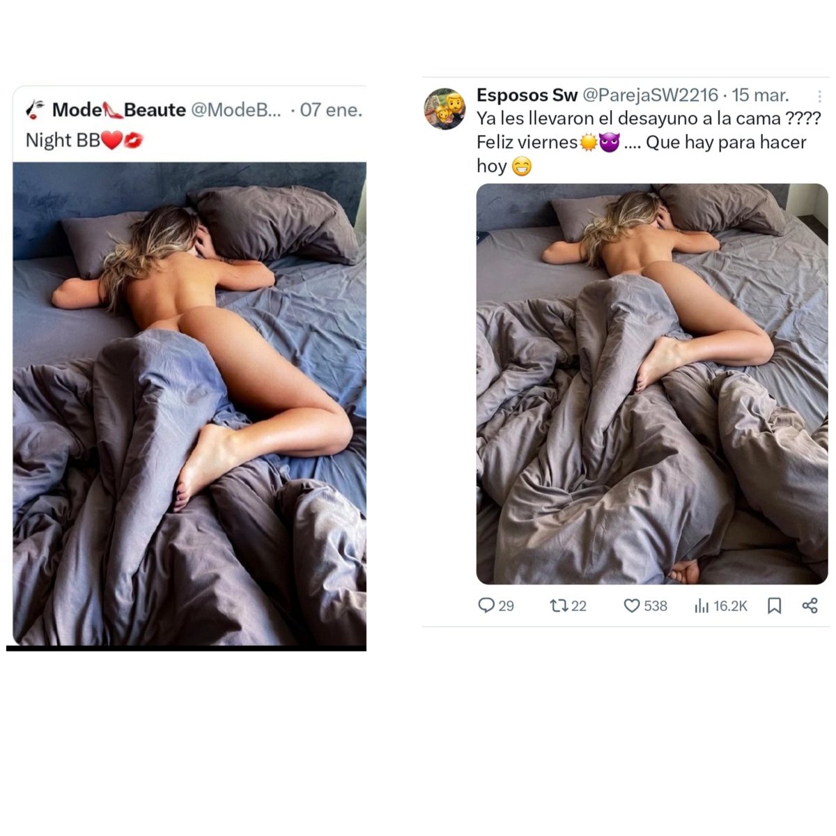 No soy yo la que me robo fotos de otros perfiles 🤷‍♀️🤷‍♀️🤷‍♀️🤷‍♀️