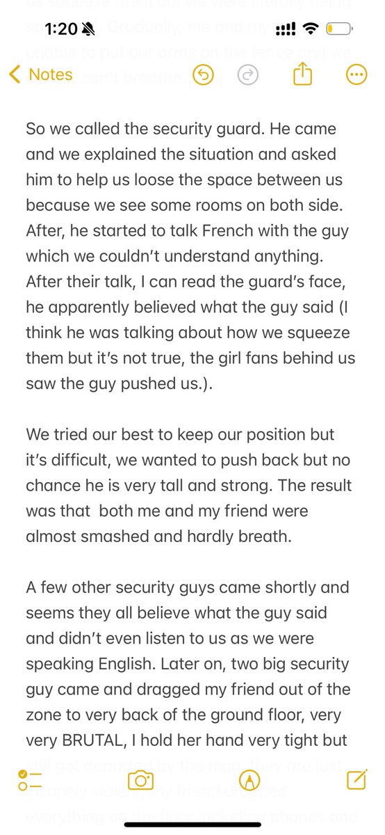 MichelleHe313's tweet photo. What happened to my friend amd I on June 3 at #LyonTSTheErasTour . BAD FANS BEHAVIOUR ON PUSHING us and security guard took VIOLENT action to KNOCKED DOWN us to ground and drag out of row 1 using FORCE. Please help 🙏 
@taylorswift13 @taylornation13 @GroupamaStadium https://t.co/KkdYVL6dhg