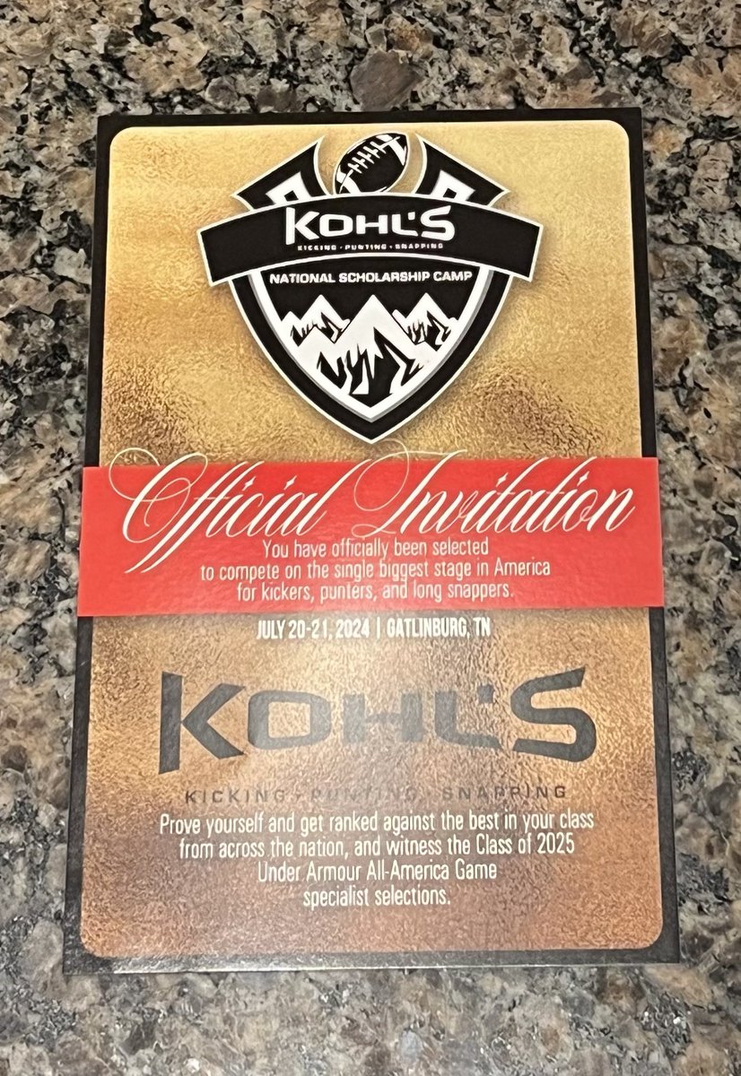 BruzdaTanner's tweet photo. Thank you @KohlsKicking for an invite to compete against the best in the country.
@CoachKolesar @LHMustangFB https://t.co/ZXkMqCWqTZ