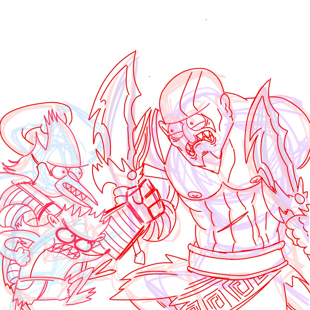 TioGoj0's tweet photo. Well, working progrese!!:y #UnShowMas #GodofWarRagnarök #CN #UnShowMas #Workinprogress #SketchDesign https://t.co/RsowlErvsv